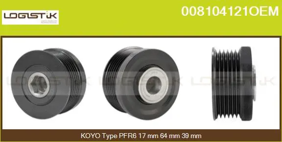 Belt Pulley, alternator (008104121OEM)