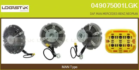 Clutch, radiator fan (049075001LGK)