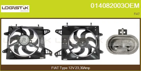 Electric Motor, radiator fan (014082003OEM)