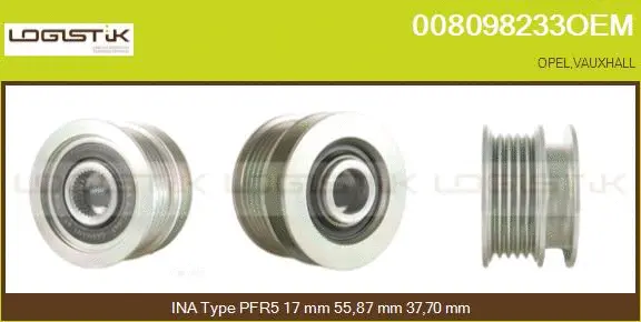 Belt Pulley, alternator (008098233OEM)