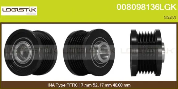 Belt Pulley, alternator (008098136LGK)