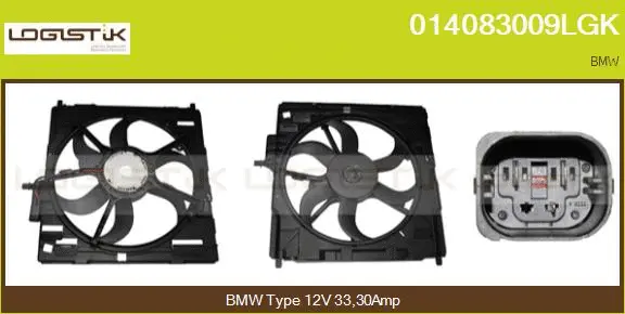 Electric Motor, radiator fan (014083009LGK)