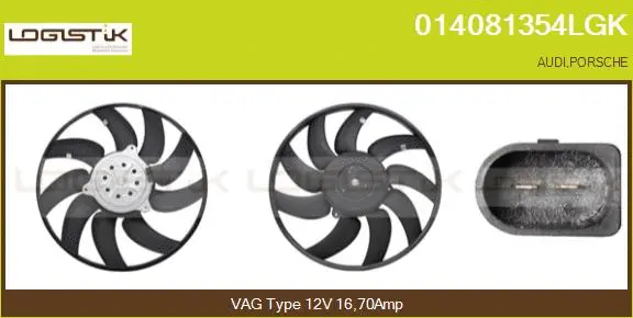 Fan, engine cooling (014081354LGK)