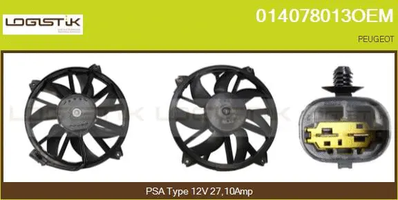 Electric Motor, radiator fan (014078013OEM)
