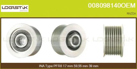 Belt Pulley, alternator (008098140OEM)
