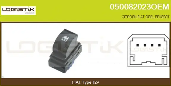 Switch, window regulator (050082023OEM)