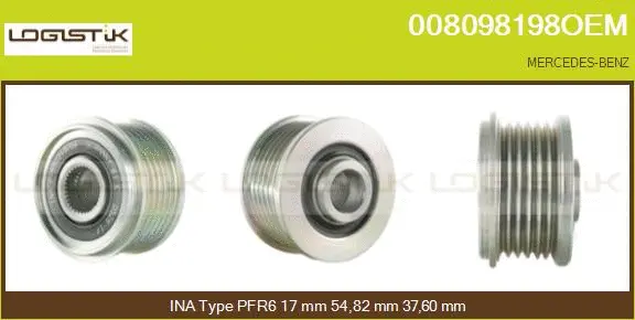Belt Pulley, alternator (008098198OEM)
