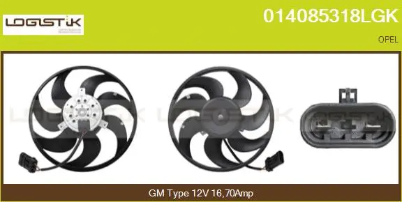 Fan, engine cooling (014085318LGK)