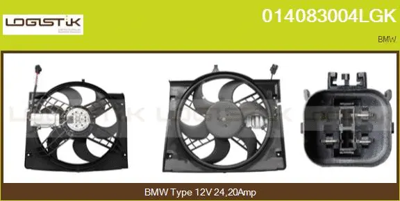 Electric Motor, radiator fan (014083004LGK)