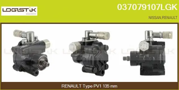 Hydraulic Pump, steering (037079107LGK)