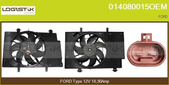Electric Motor, radiator fan (014080015OEM)