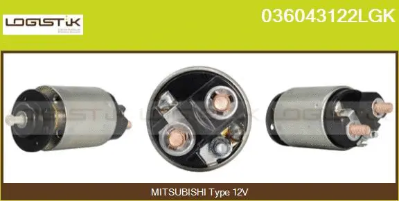 Solenoid Switch, starter (036043122LGK)