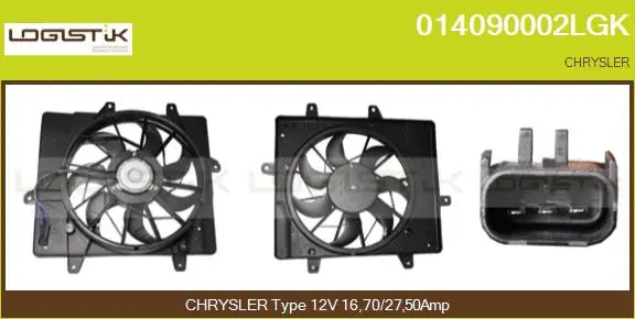 Electric Motor, radiator fan (014090002LGK)