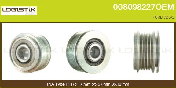 Belt Pulley, alternator (008098227OEM)
