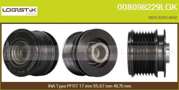 Belt Pulley, alternator (008098229LGK)