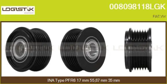 Belt Pulley, alternator (008098118LGK)