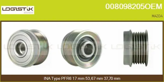 Belt Pulley, alternator (008098205OEM)
