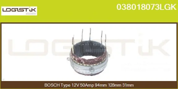 Stator, alternator (038018073LGK)