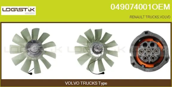 Clutch, radiator fan (049074001OEM)