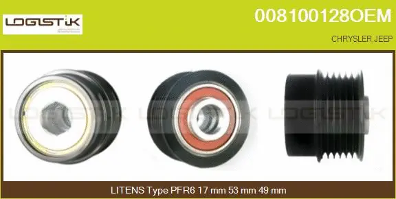 Belt Pulley, alternator (008100128OEM)