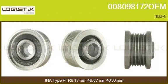 Belt Pulley, alternator (008098172OEM)