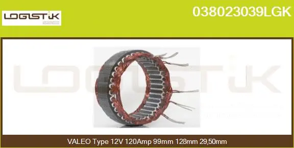 Stator, alternator (038023039LGK)