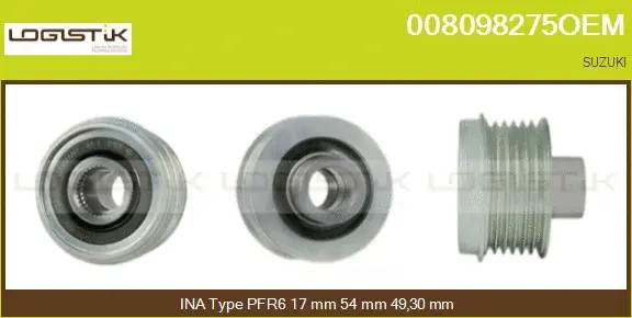 Belt Pulley, alternator (008098275OEM)