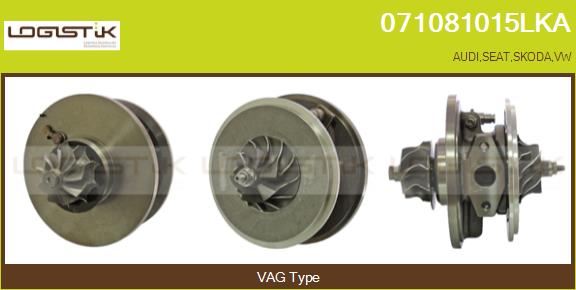 Core assembly, turbocharger (071081015LKA)
