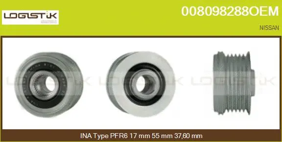 Belt Pulley, alternator (008098288OEM)