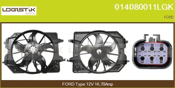 Electric Motor, radiator fan (014080011LGK)