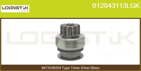 Pinion, starter (012043113LGK)