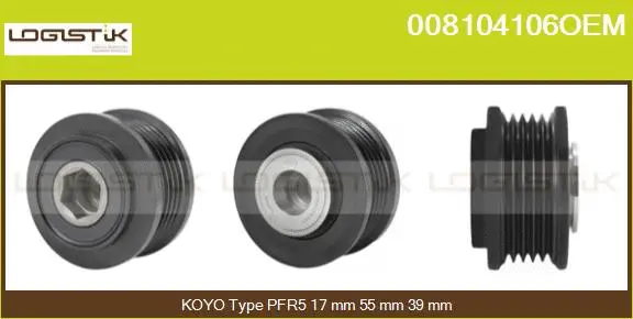 Belt Pulley, alternator (008104106OEM)