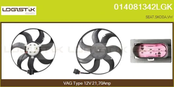 Fan, engine cooling (014081342LGK)