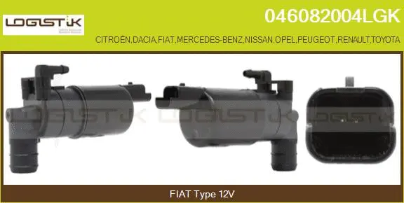 Washer Fluid Pump, window cleaning (046082004LGK)