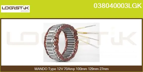 Stator, alternator (038040003LGK)