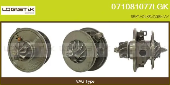 Core assembly, turbocharger (071081077LGK)