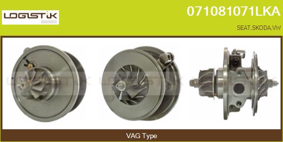 Core assembly, turbocharger (071081071LKA)