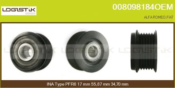 Belt Pulley, alternator (008098184OEM)