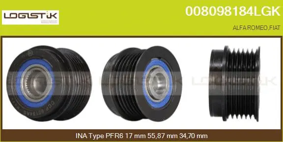 Belt Pulley, alternator (008098184LGK)