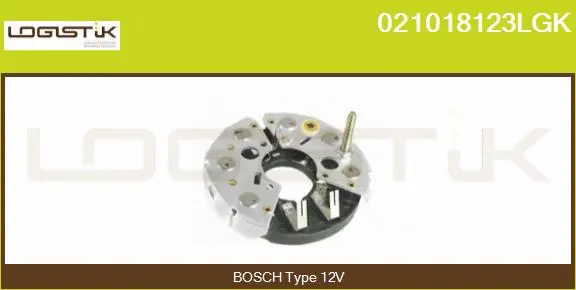Rectifier, alternator (021018123LGK)