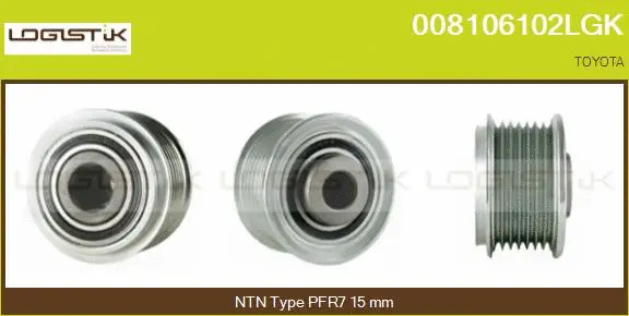 Belt Pulley, alternator (008106102LGK)