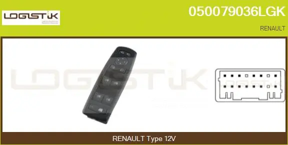 Switch, window regulator (050079036LGK)