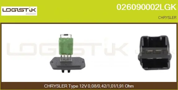 Resistor, interior blower (026090002LGK)