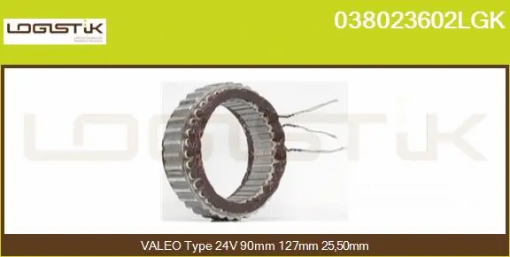 Stator, alternator (038023602LGK)