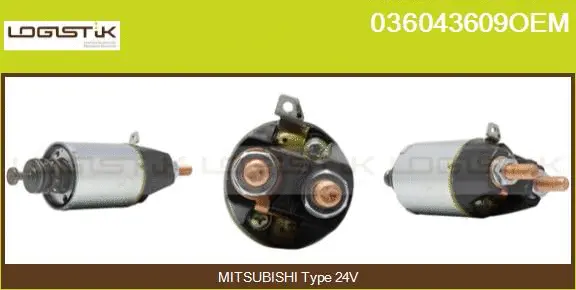 Solenoid Switch, starter (036043609OEM)