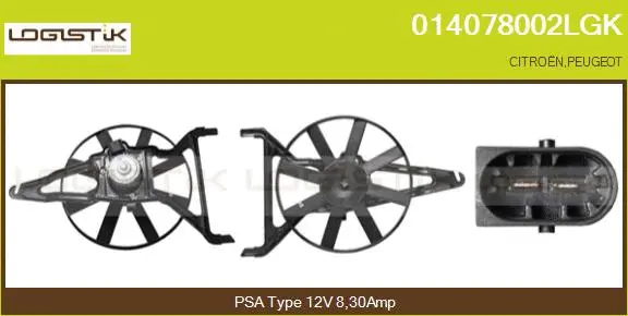 Electric Motor, radiator fan (014078002LGK)