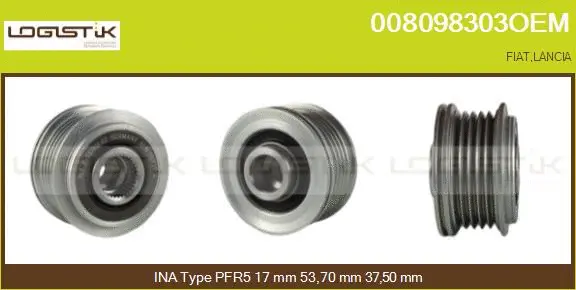 Belt Pulley, alternator (008098303OEM)