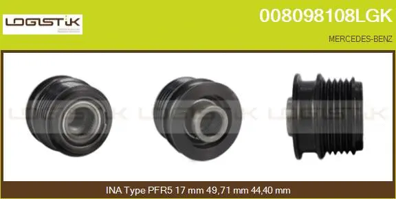 Belt Pulley, alternator (008098108LGK)