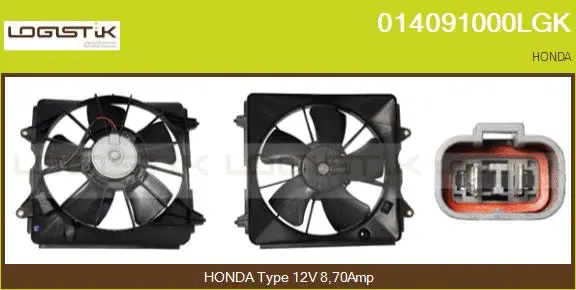 Electric Motor, radiator fan (014091000LGK)