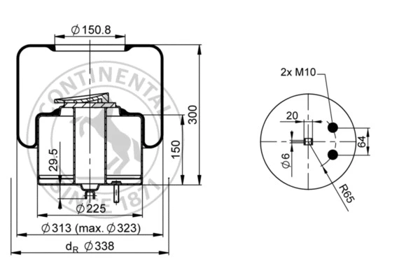 Bellow, air suspension (6610 N P01)